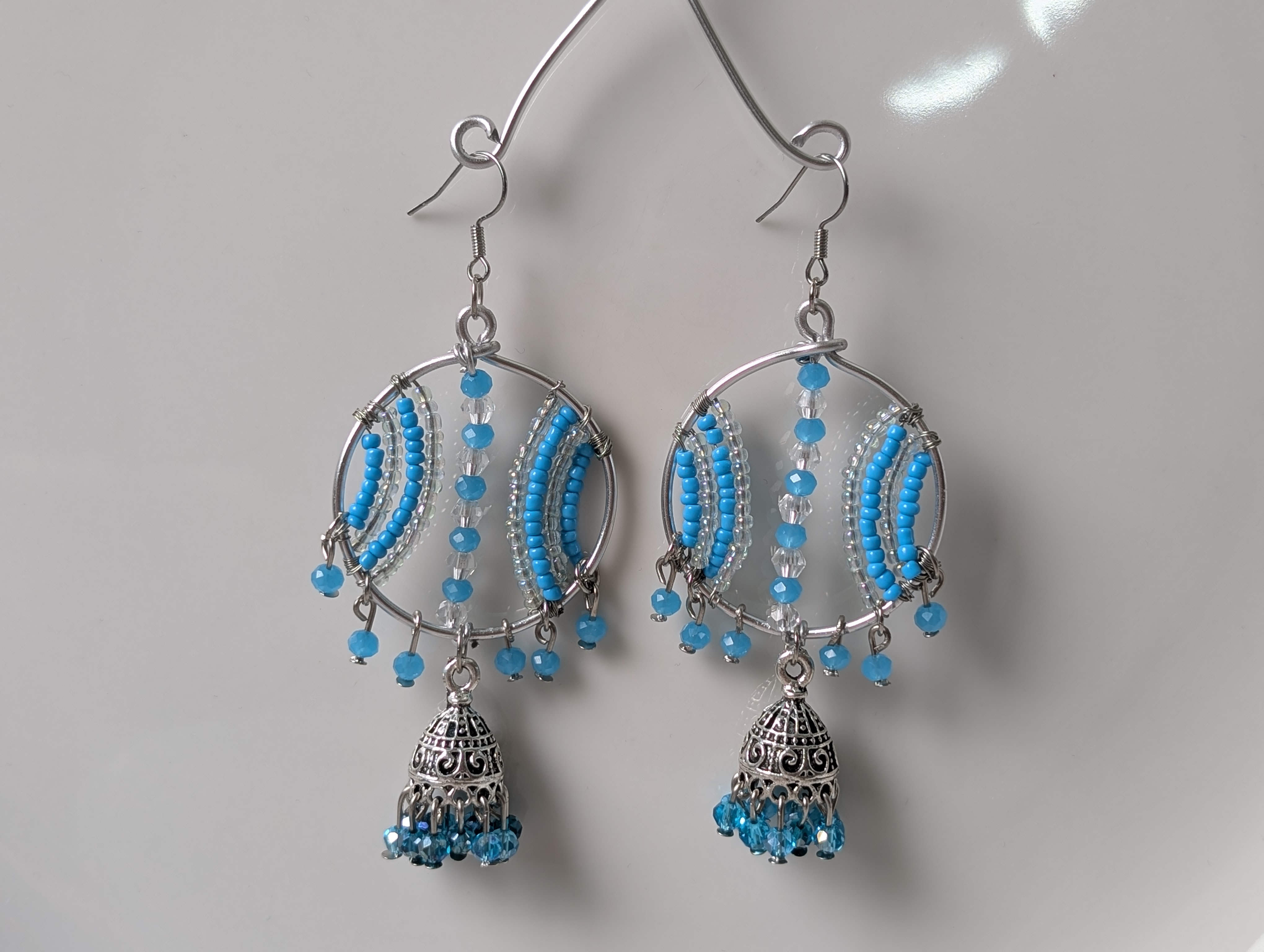 Blue earrings