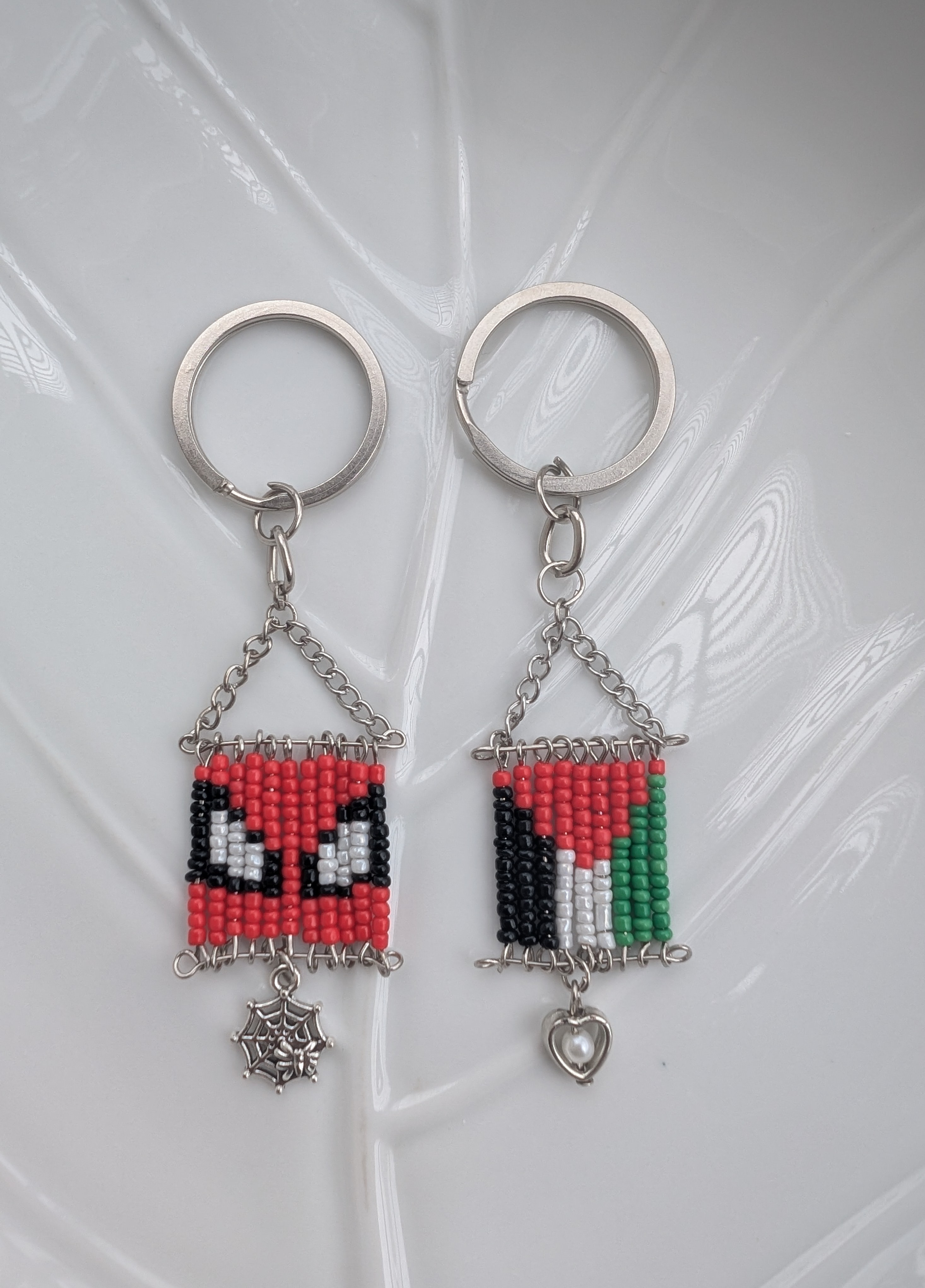 Spiderman & Palestine key chain